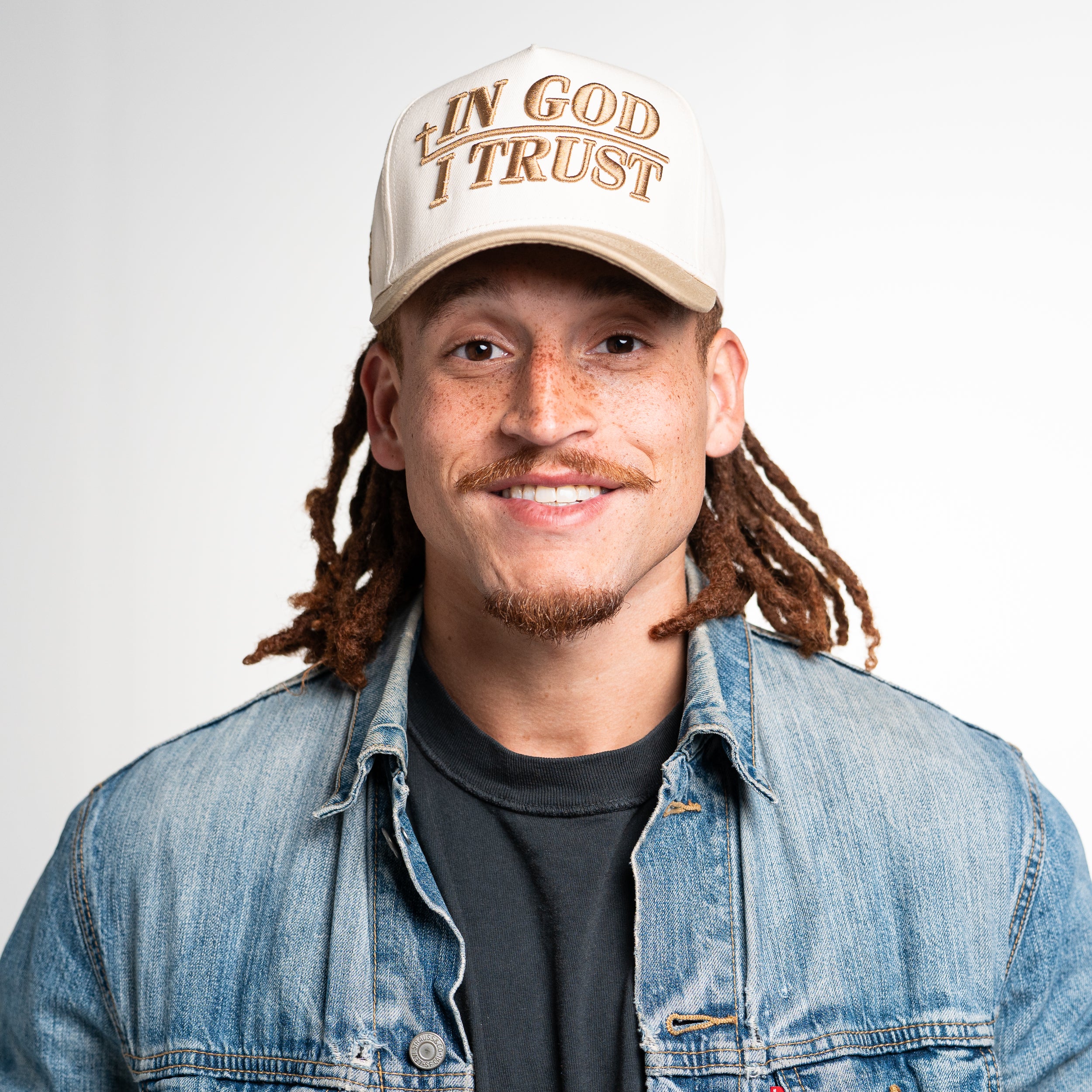 IN GOD I TRUST SNAPBACK - CREME/TAN