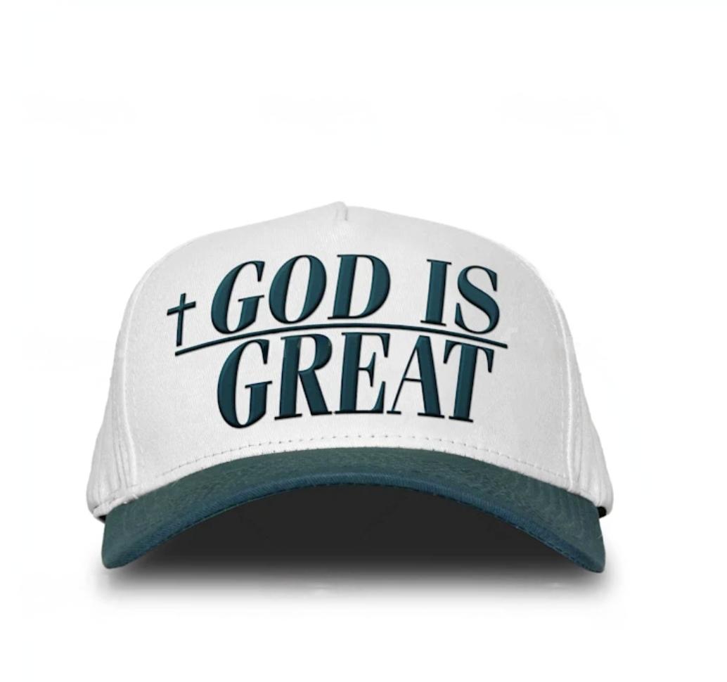 Christian Hats , Caps & Headwear - "GOD IS GREAT" - Christian Clothing & Faith Based Apparel