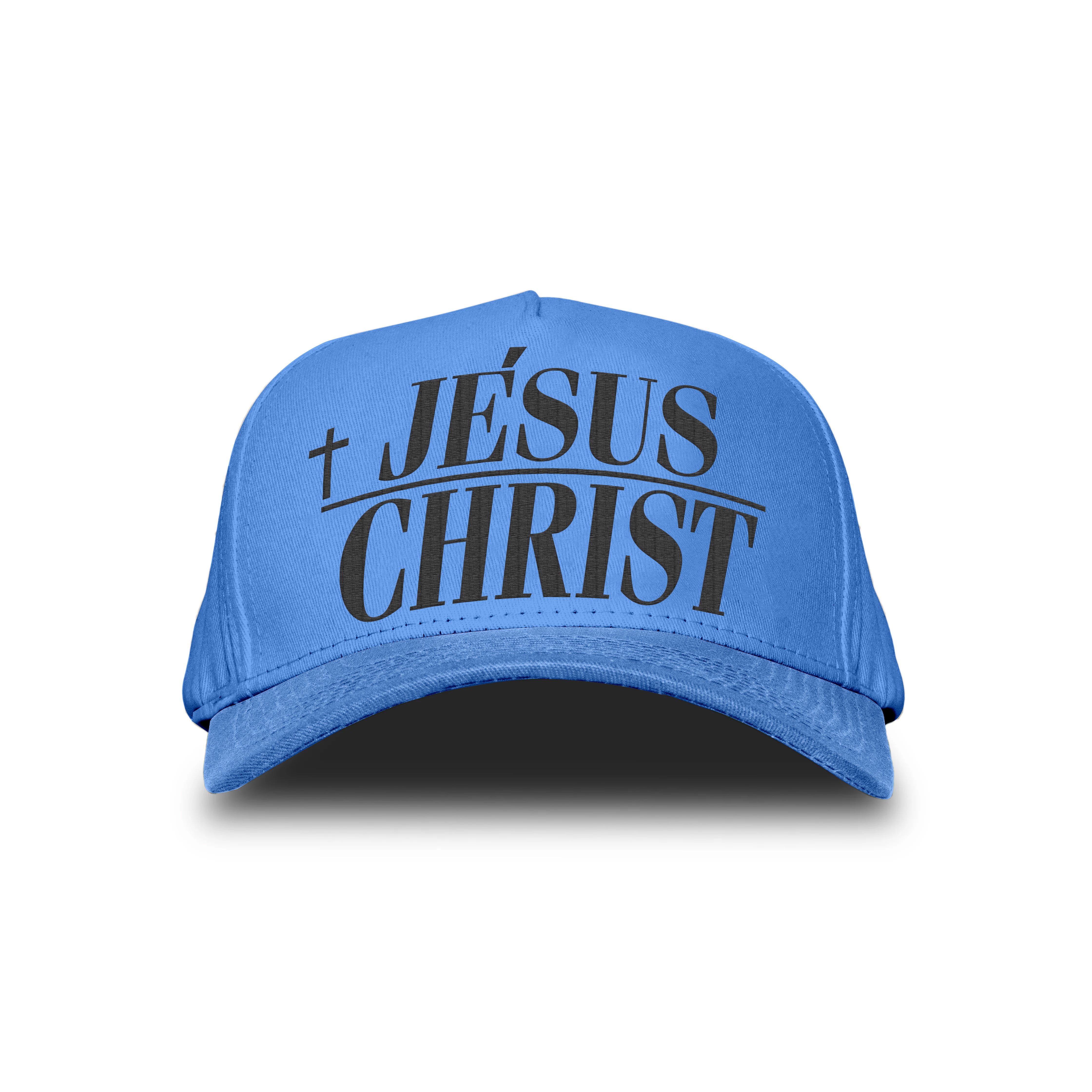 JESUS CHRIST SNAPBACK - NEON BLUE/BLACK