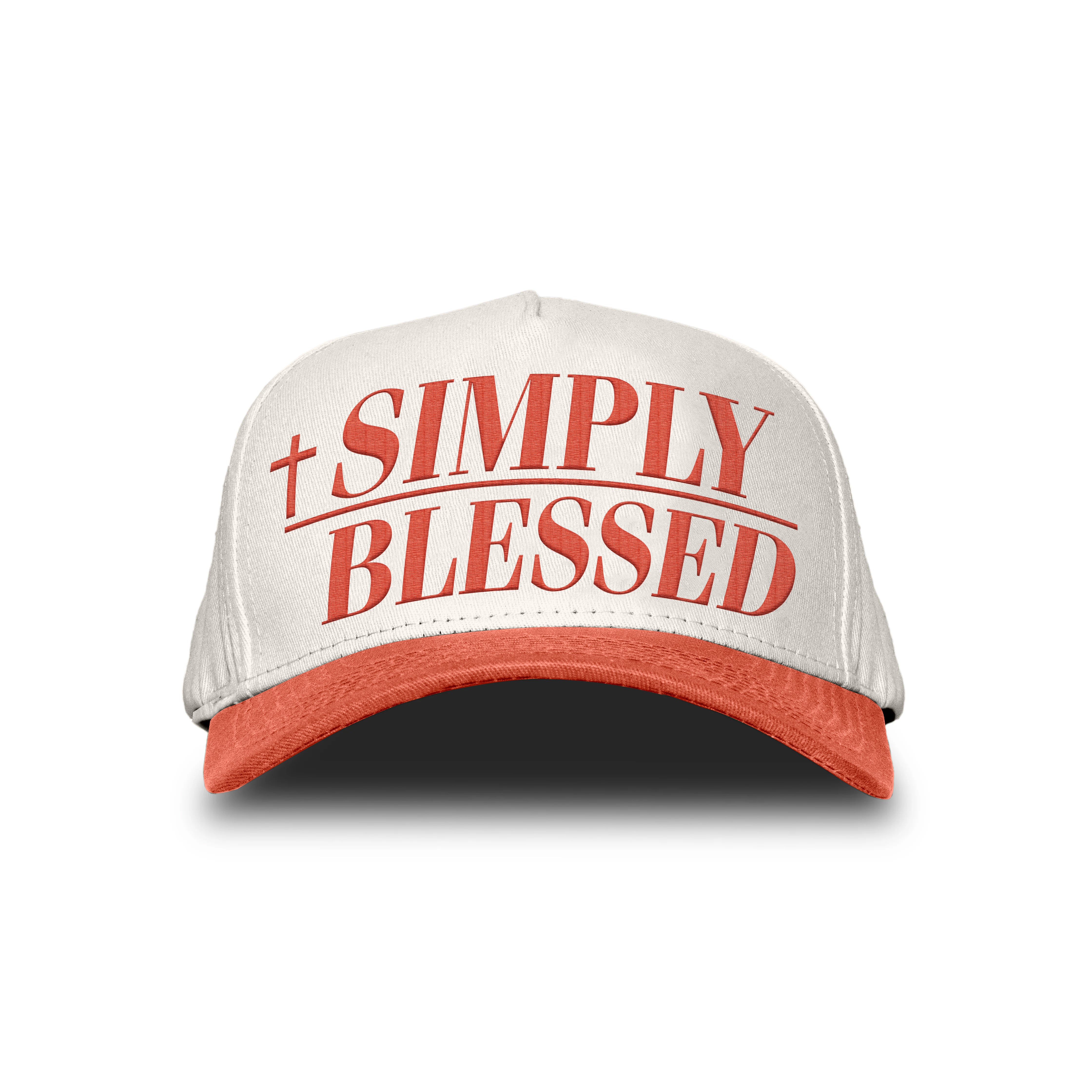 SIMPLY BLESSED SNAPBACK - CREME/PEACH