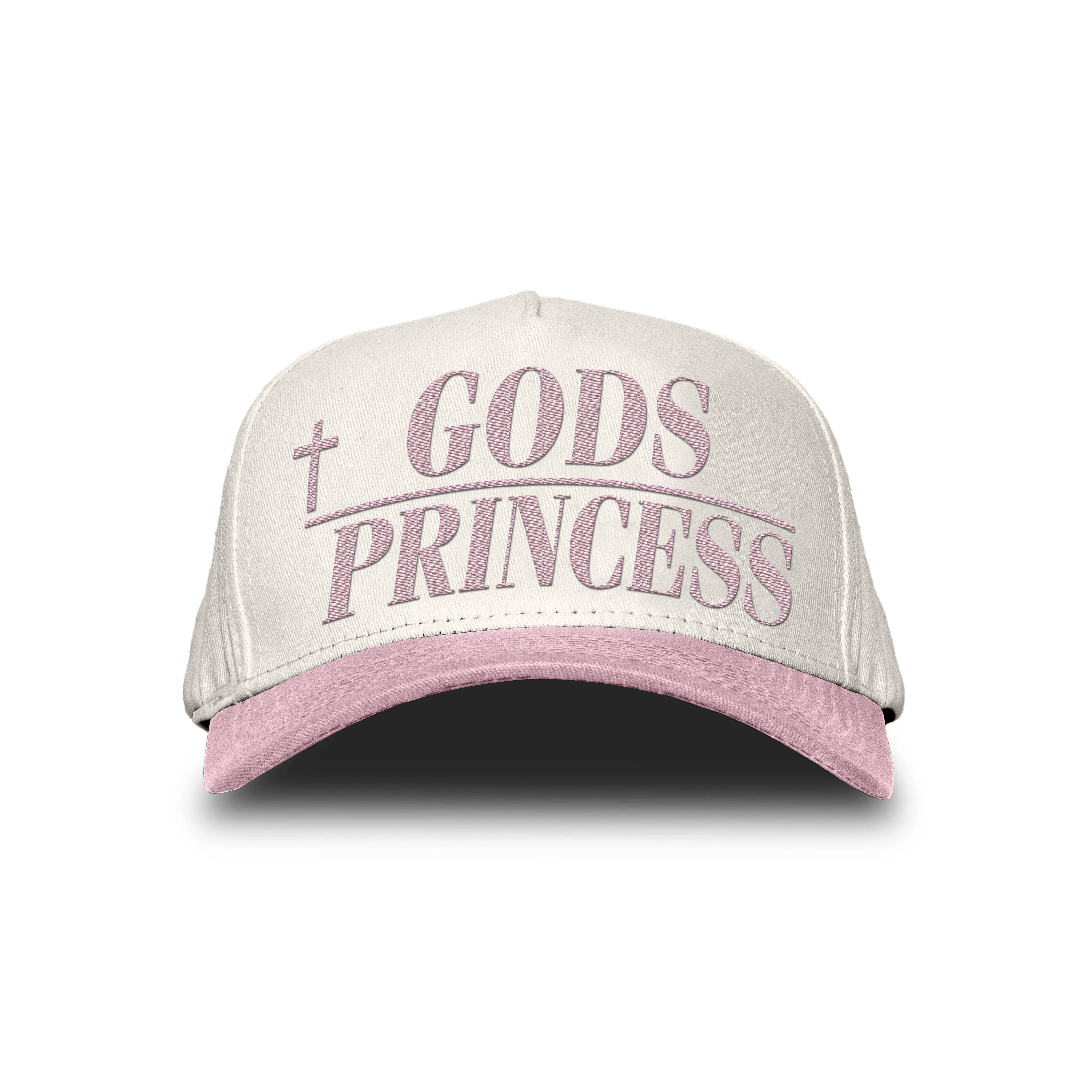 GODS PRINCESS SNAPBACK - CREME/LIGHT PINK