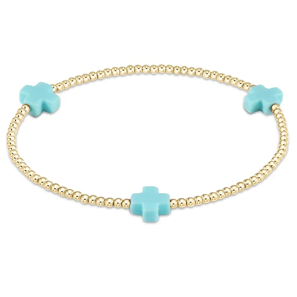 CORNERSTONE CROSS BRACELET